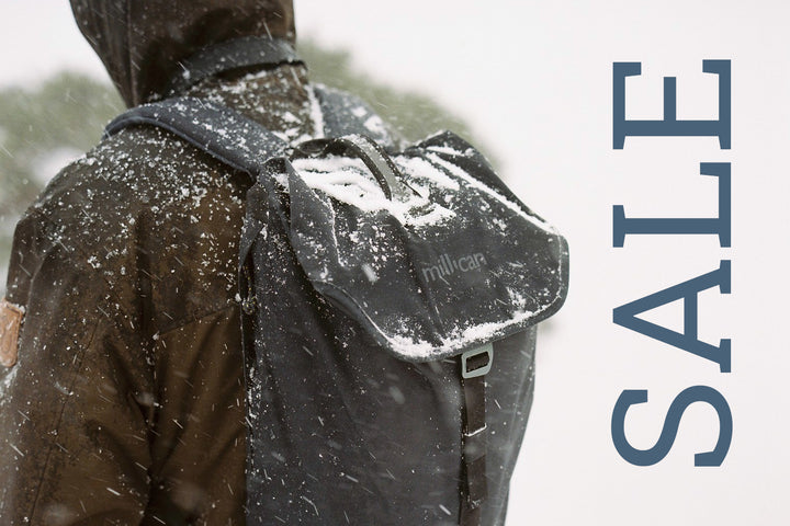 Millican backpack in snowy weather